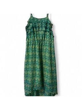 Xhilaration Green Hi-Low Dress Girls Size 14/16 Spaghetti Strap